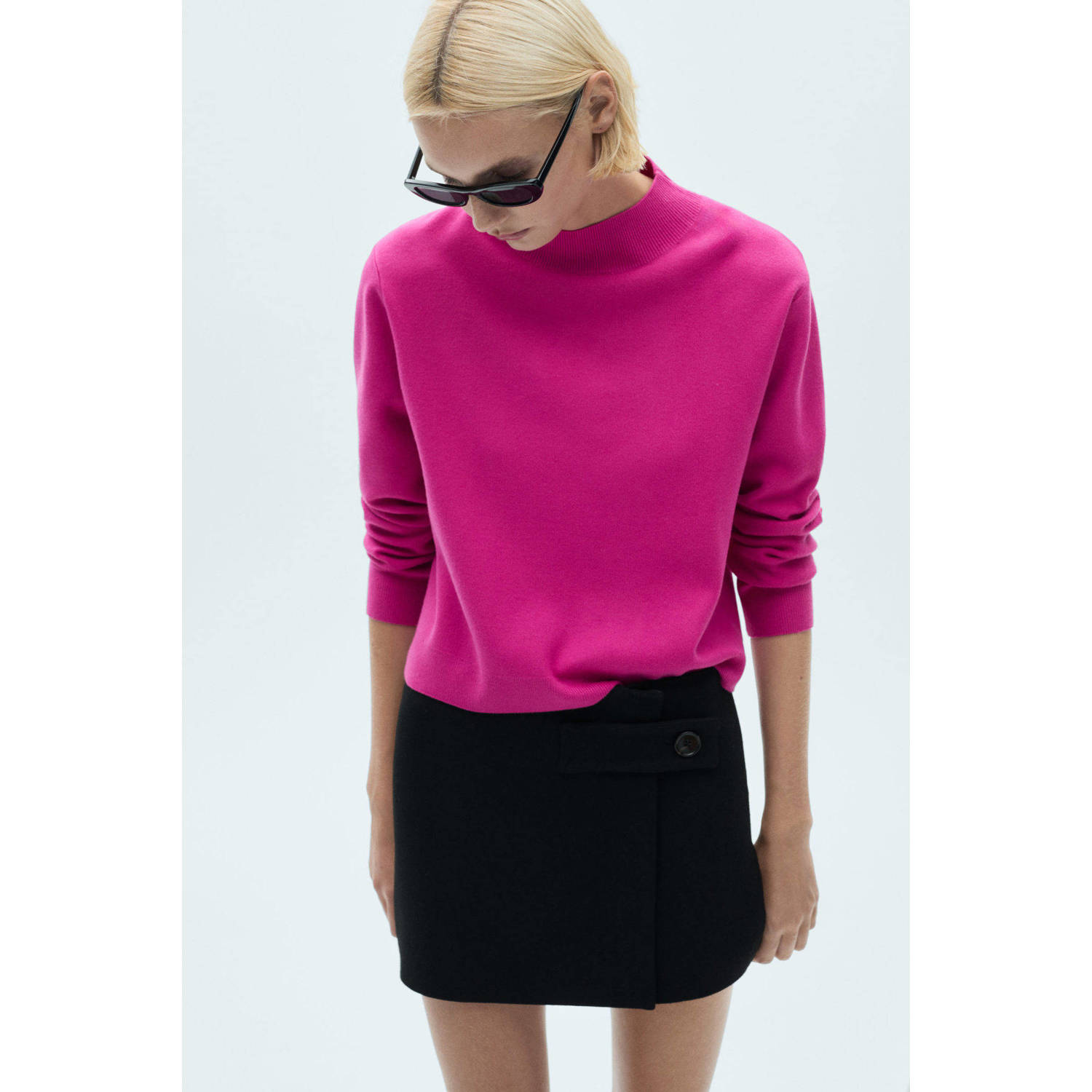 Mango gebreide trui roze