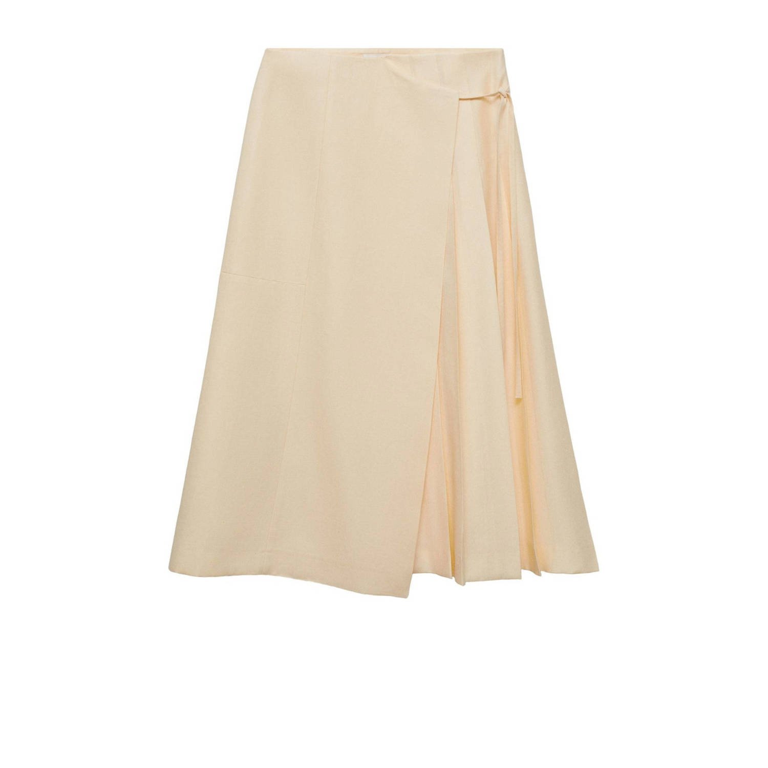 Mango midi rok beige