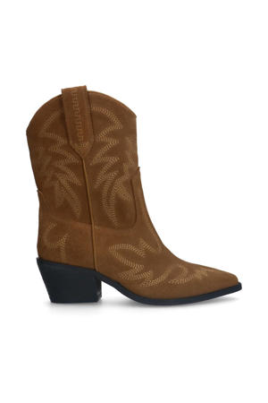   suède cowboylaarzen bruin