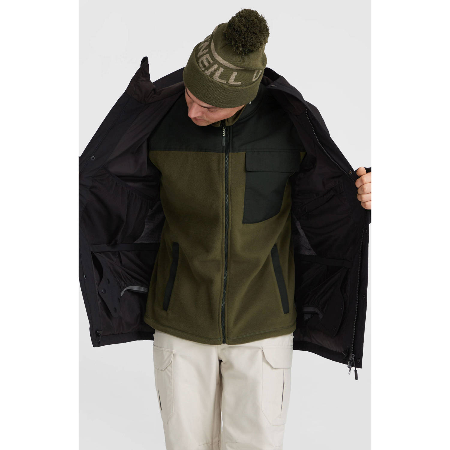 O'Neill fleecevest Utility groen zwart