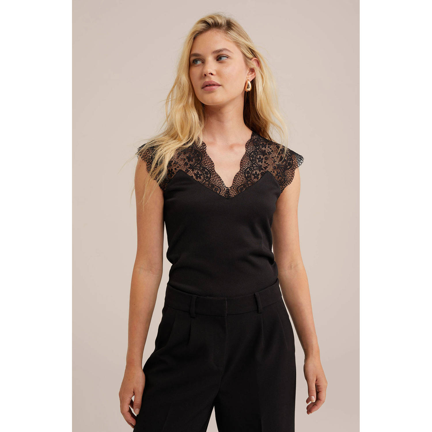 WE Fashion top zwart