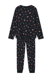 thumbnail: NAME IT KIDS   kerstpyjama NKNVISMAS met all over print donkerblauw