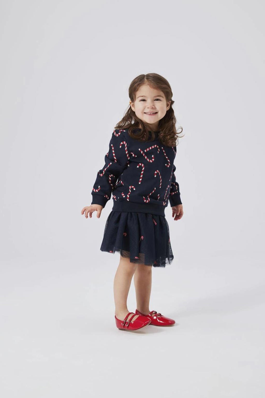 NAME IT MINI a-lijn rok donkerblauw