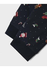thumbnail: NAME IT MINI   kerstpyjama NMNVISMAS met all over print donkerblauw