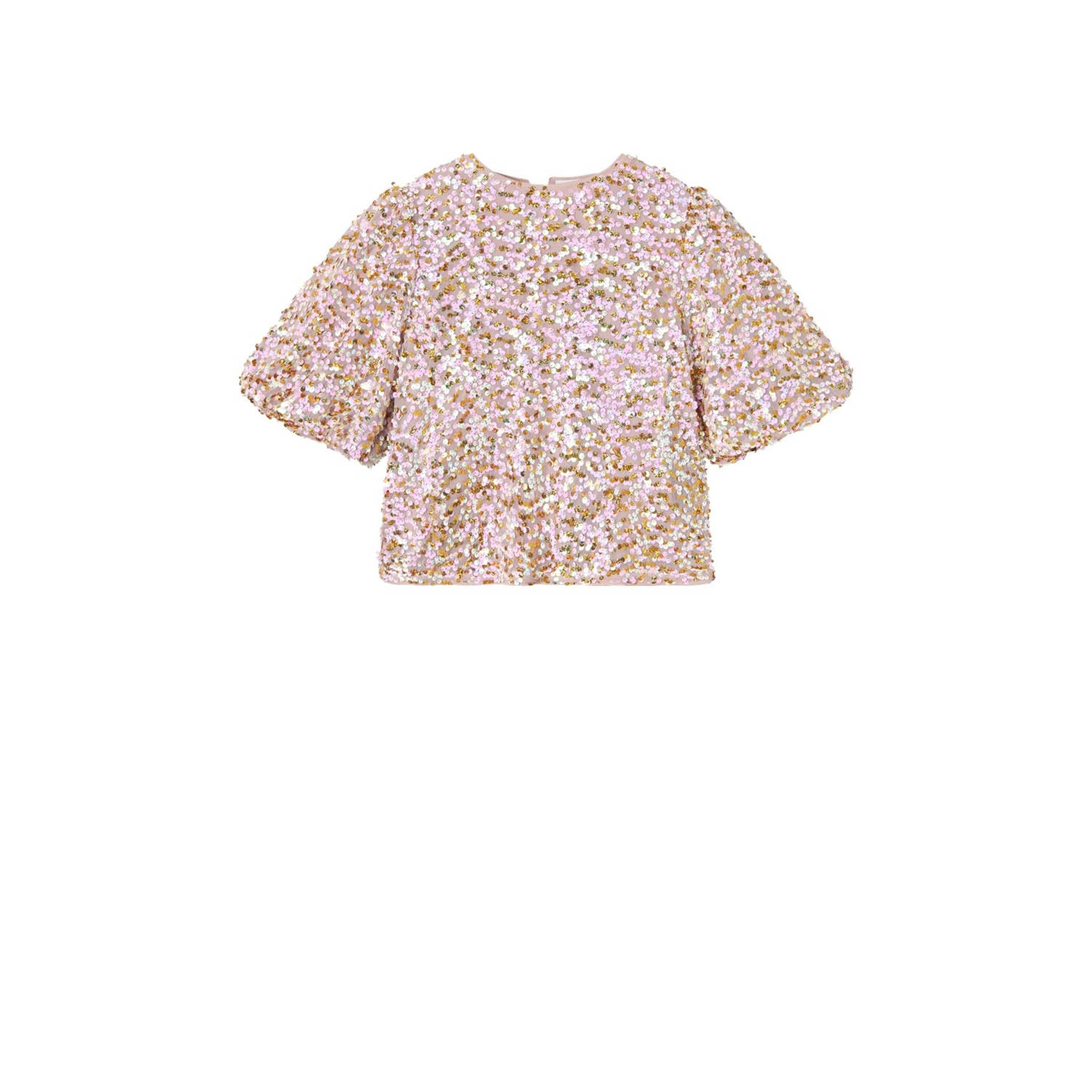 NAME IT KIDS top NKFRULLAS lichtroze