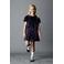 NAME IT KIDS jurk NKFRUNICA zwart/paars