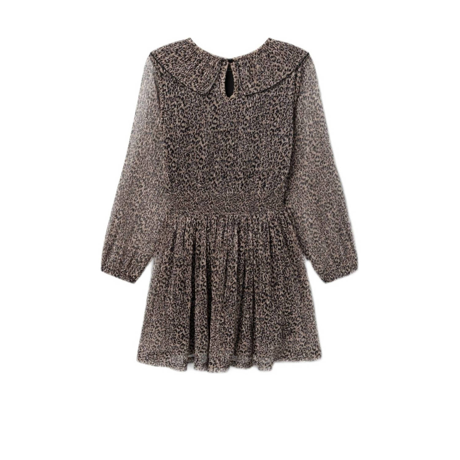 NAME IT KIDS midi jurk bruin