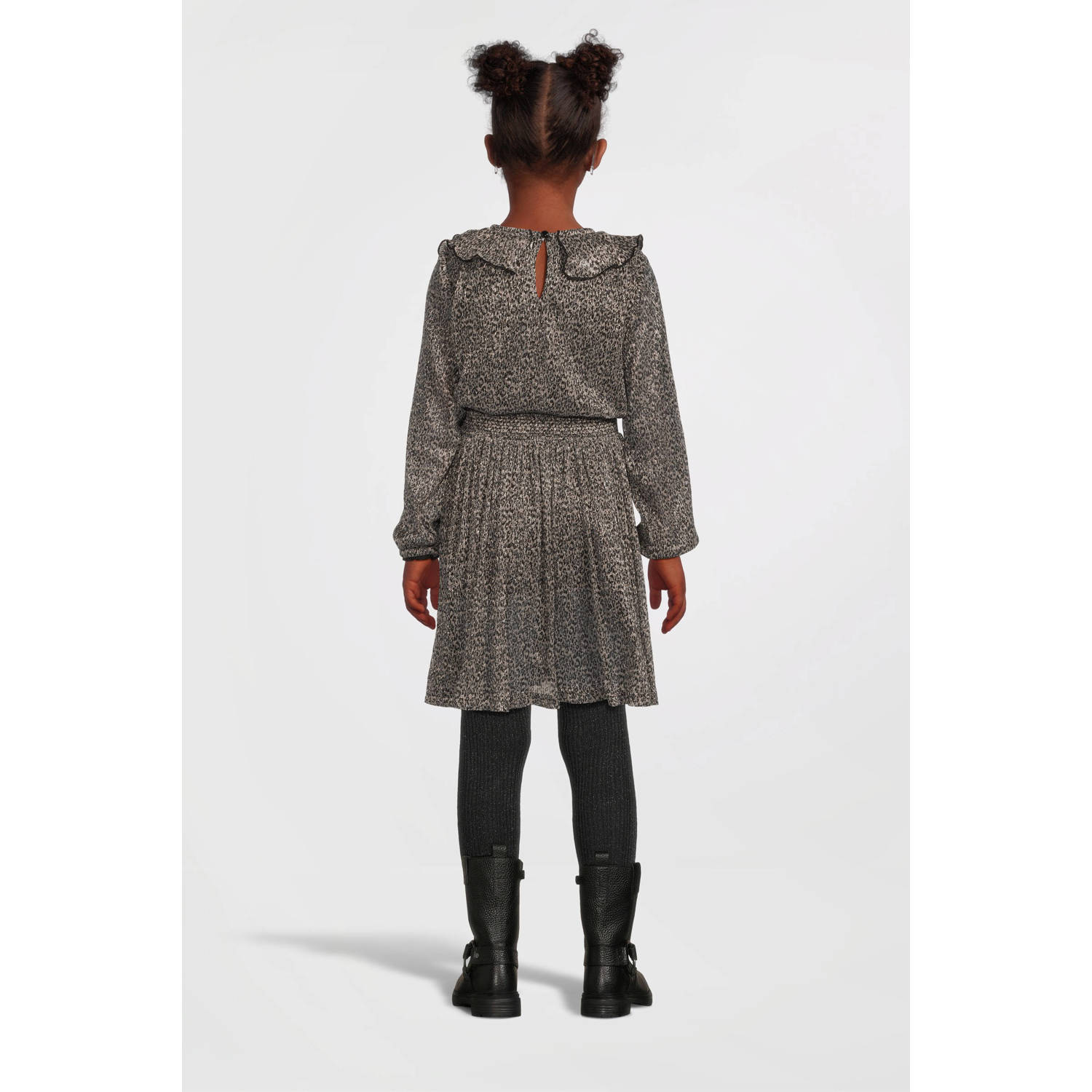 NAME IT KIDS midi jurk bruin