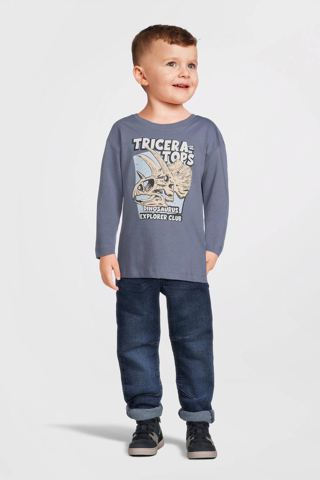 NAME IT MINI longsleeve NMMVICTOR met printopdruk lichtblauw