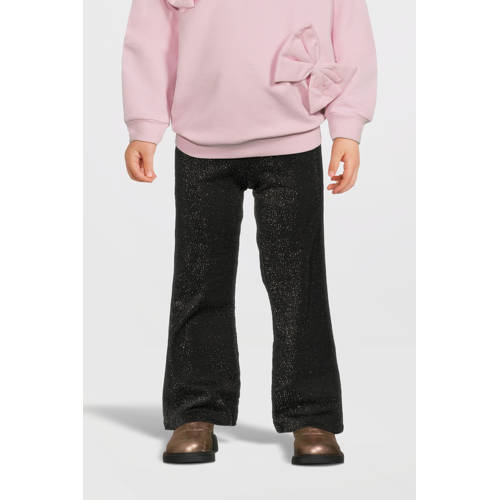 NAME IT MINI bootcut glitterbroek NMFROISIN zwart afbeelding