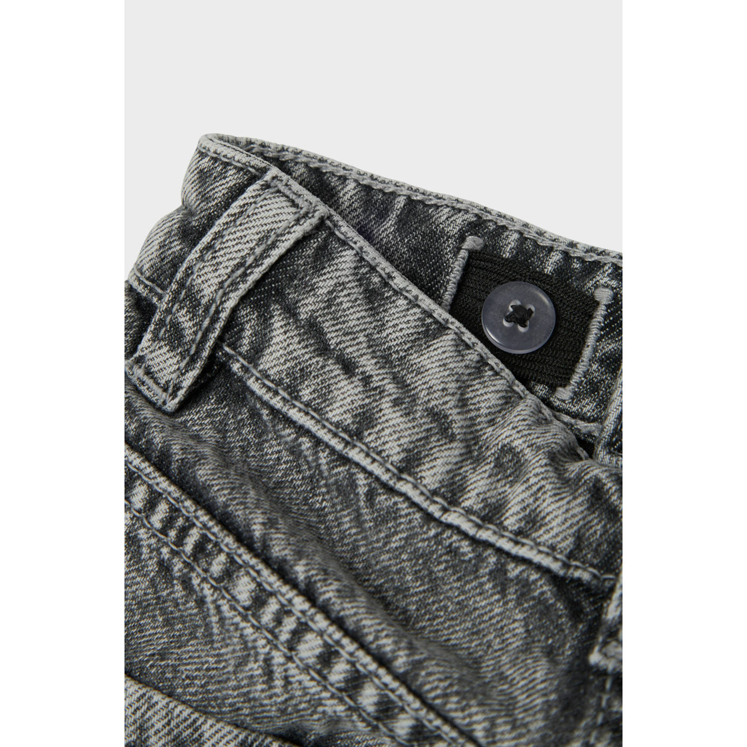 NAME IT MINI loose fit jeans NMFBELLA met sterren Medium grey denim