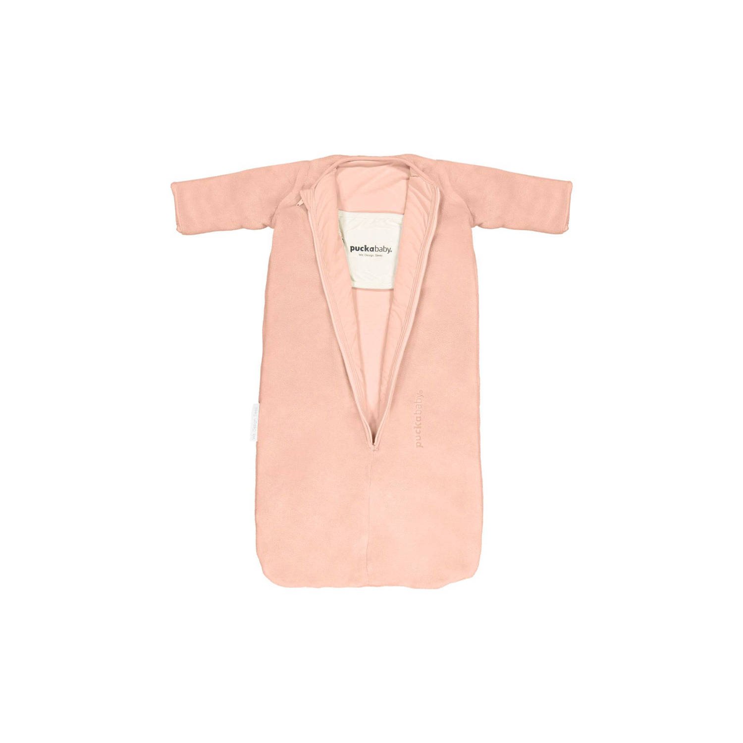 Puckababy The Bag Newborn winter slaapzak met teddy peach 0-6 mnd