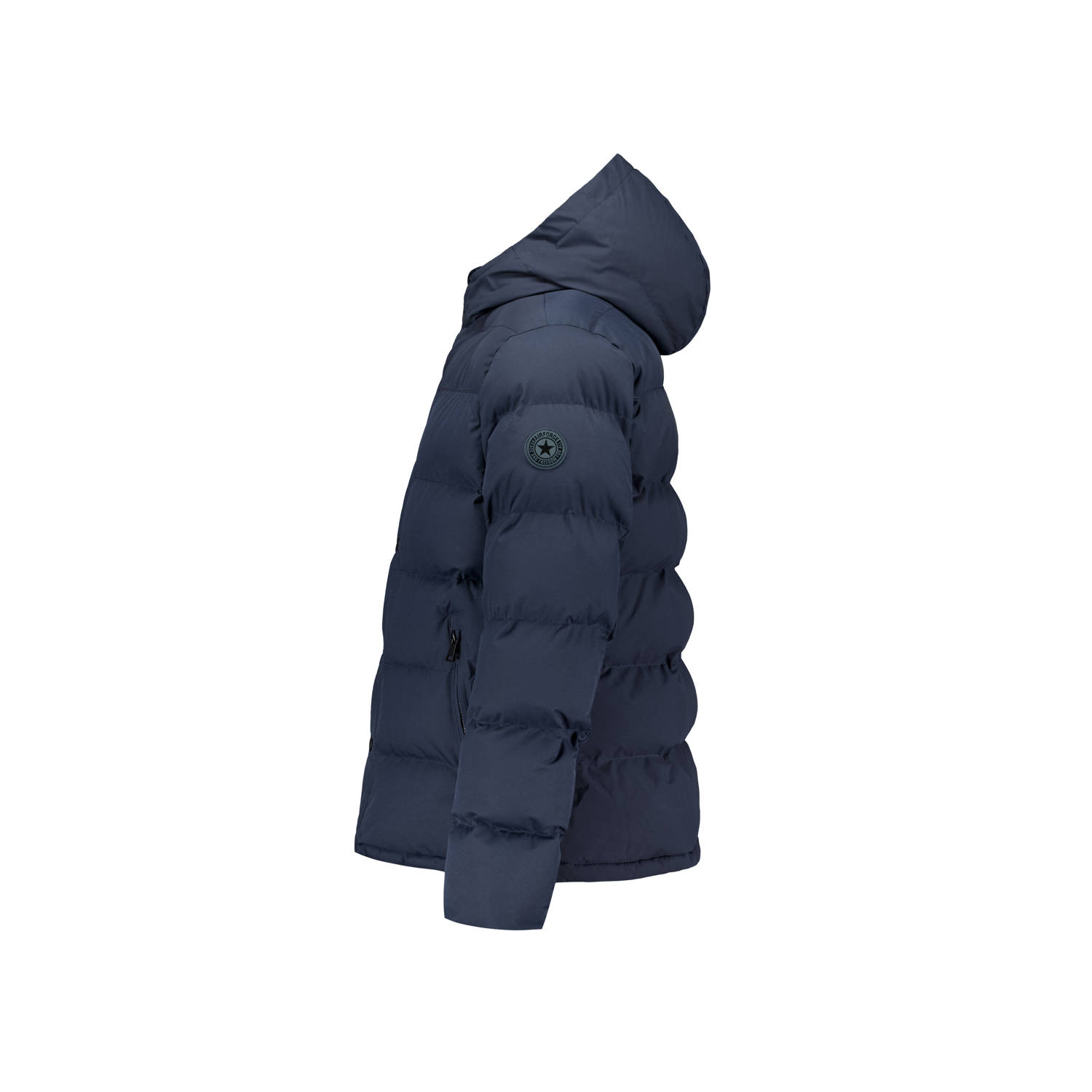 Airforce gewatteerde winterjas VIC donkerblauw