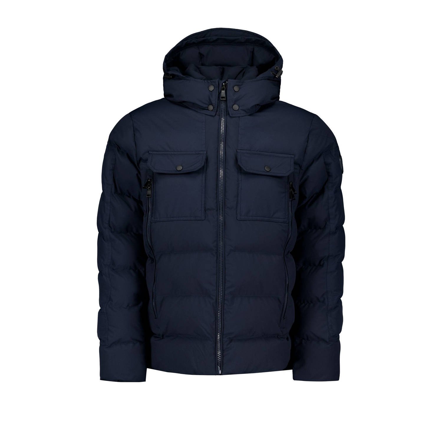 Airforce Winterjas Donkerblauw Stijlvol Blue Heren