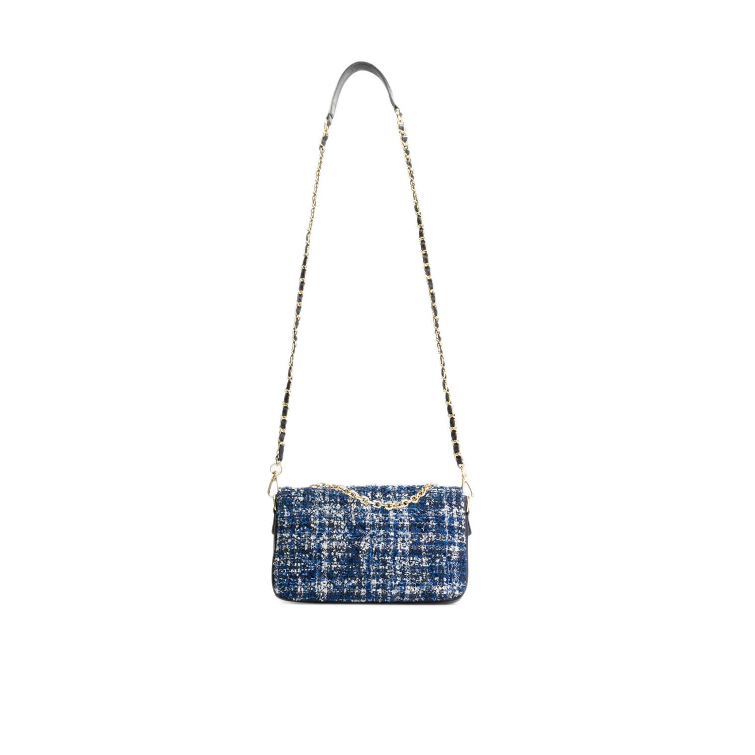 NIKKIE crossbody tas Berkley Tweed blauw