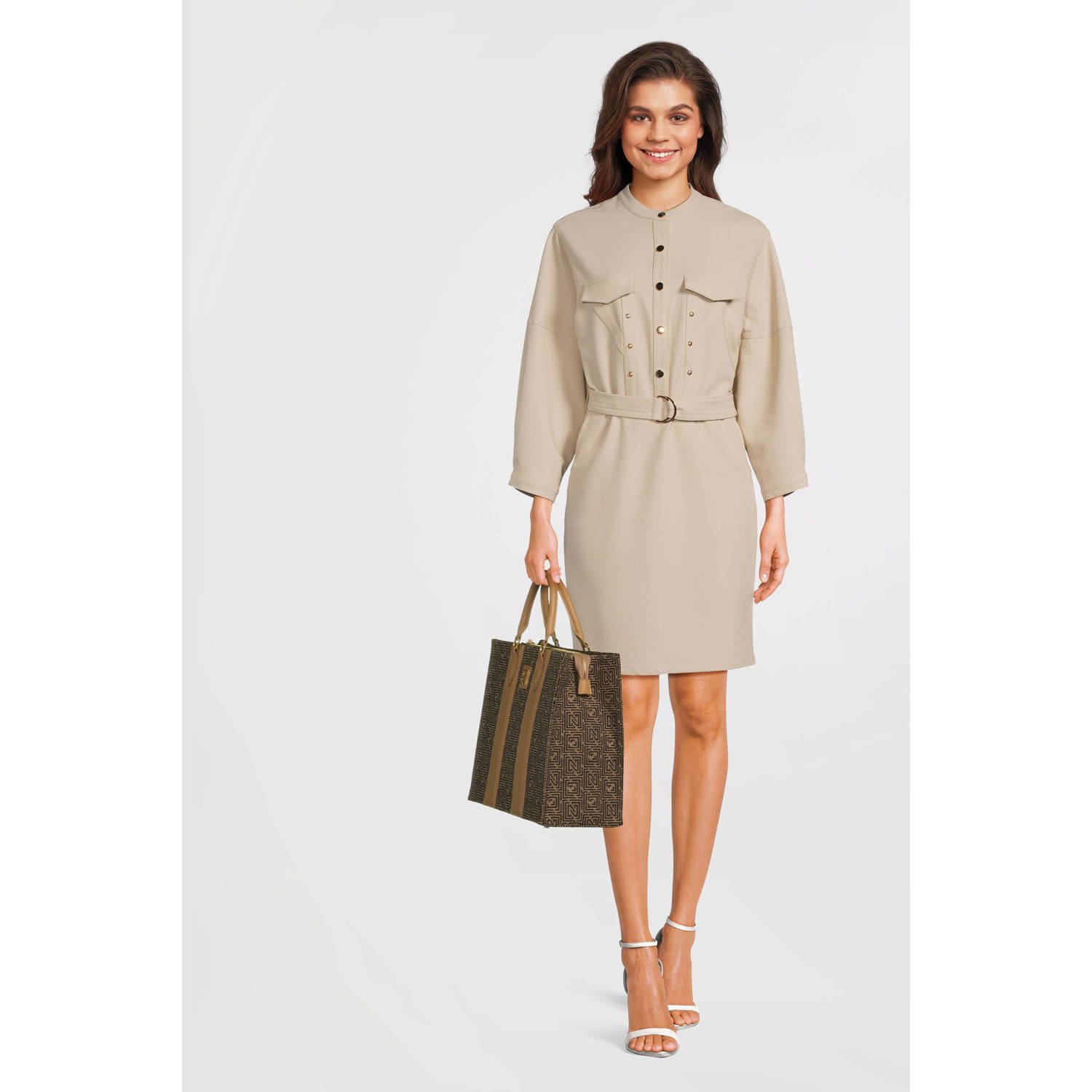 NIKKIE shopper Mayda Tweed bruin