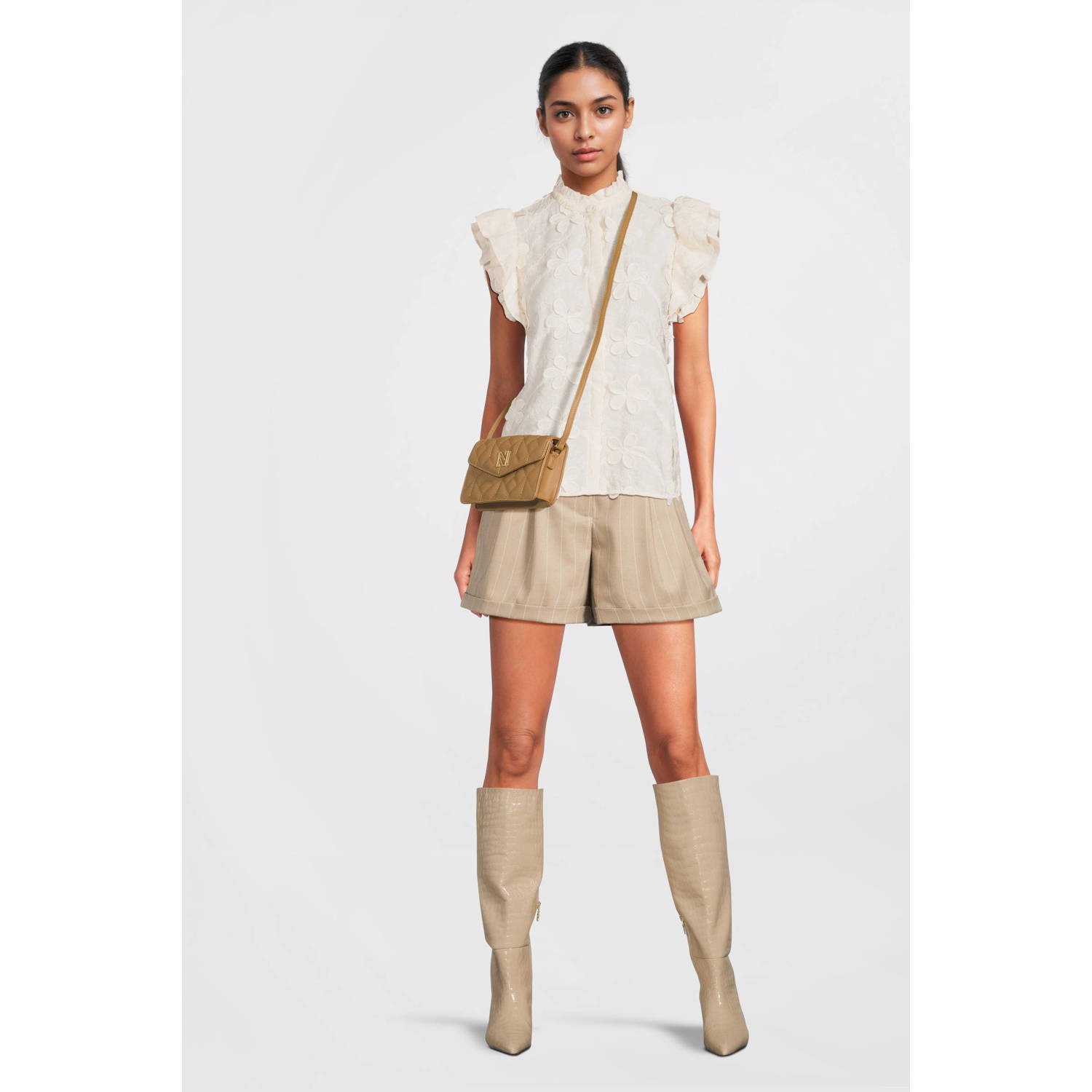 NIKKIE crossbody tas Daxing Quilted camel