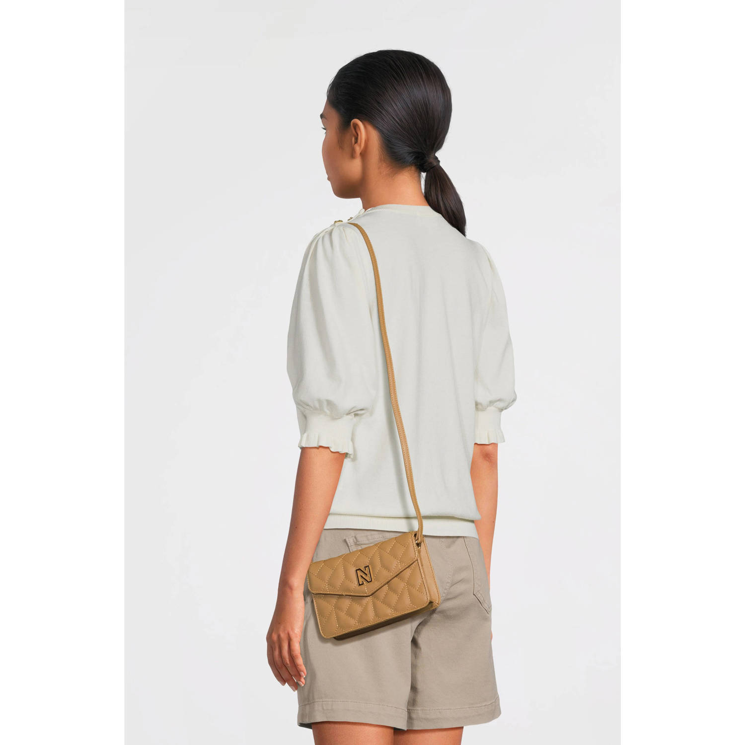 NIKKIE crossbody tas Daxing Quilted camel
