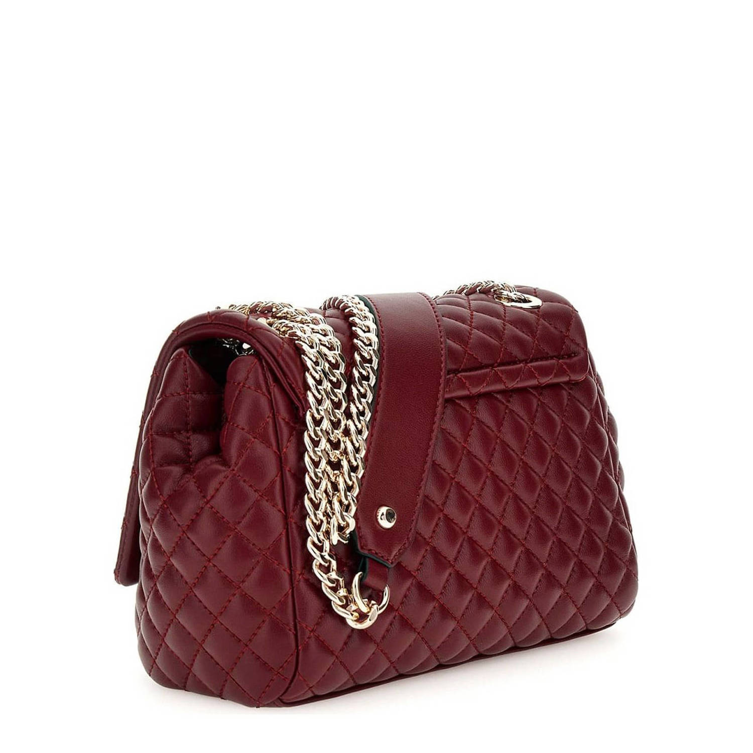 GUESS crossbody tas Rianee donkerrood