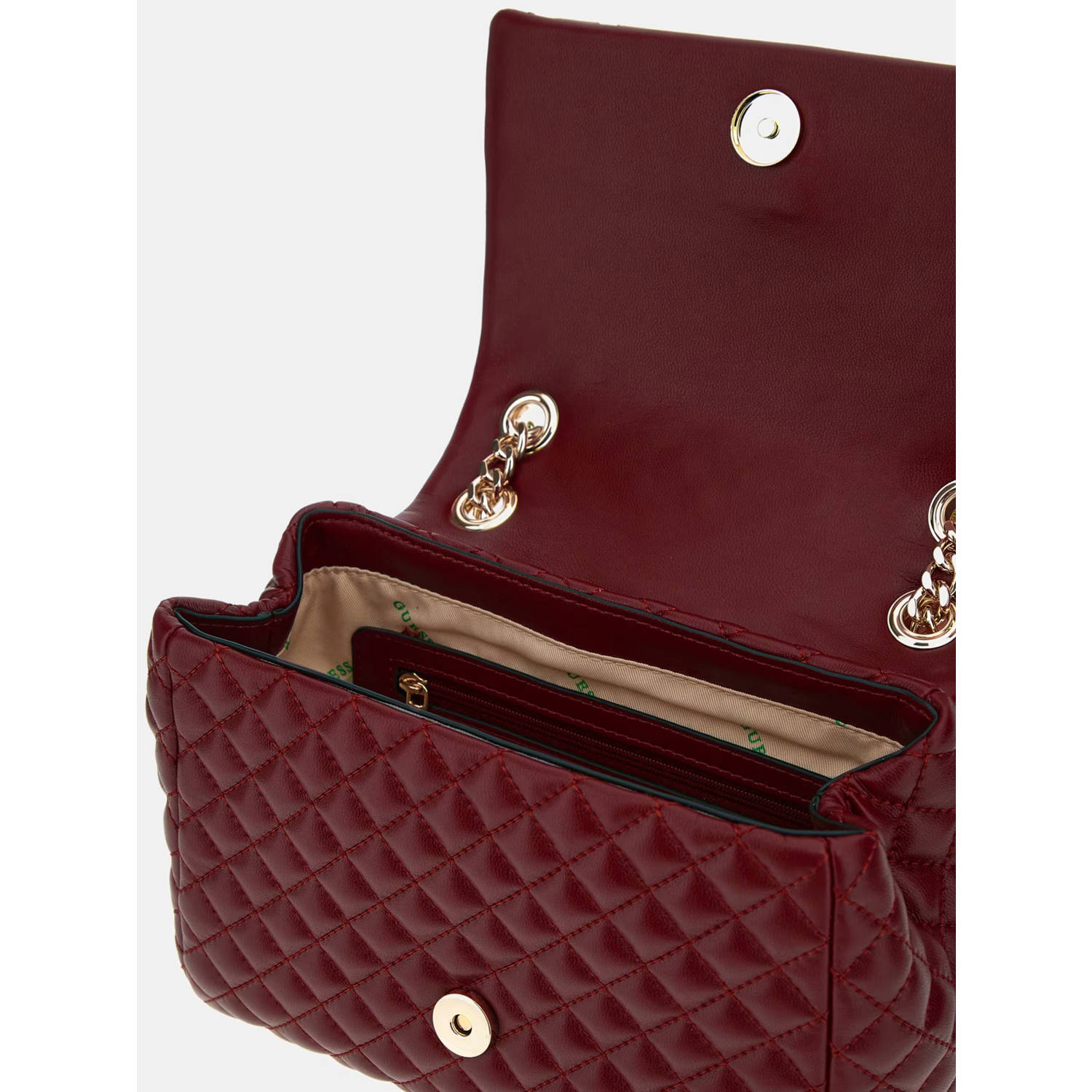 GUESS crossbody tas Rianee donkerrood