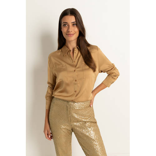 Claudia Sträter blouse camel afbeelding