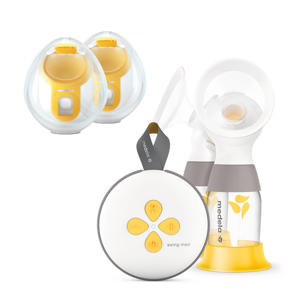 Swing Maxi dubbele elektrische borstkolf met oplaadbare accu en  Hands-free opvangcups