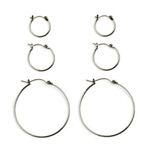 oorbellen PCBELINDA - goudkleurig (set van 3)