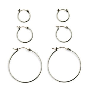 oorbellen PCBELINDA - goudkleurig (set van 3)