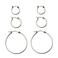 PIECES oorbellen PCBELINDA - goudkleurig (set van 3)