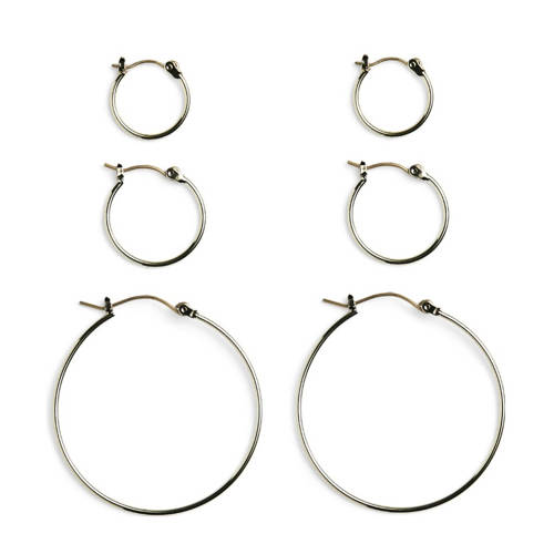 PIECES oorbellen PCBELINDA - set van 3 goudkleurig afbeelding