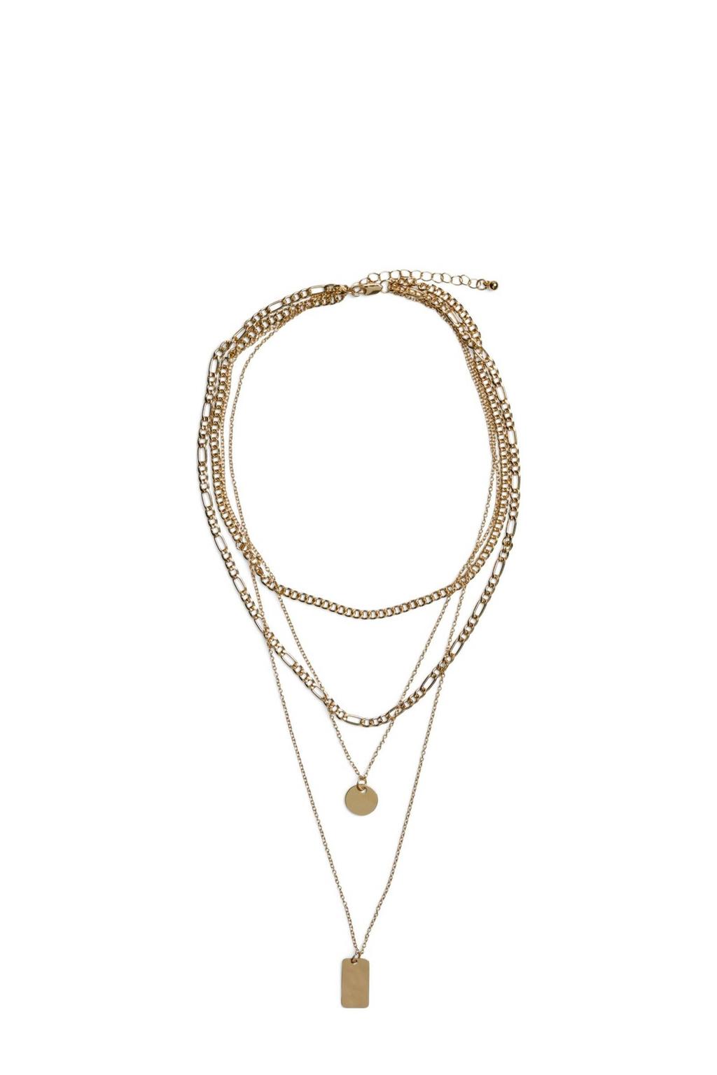 PIECES gelaagde ketting PCOKIA goudkleurig
