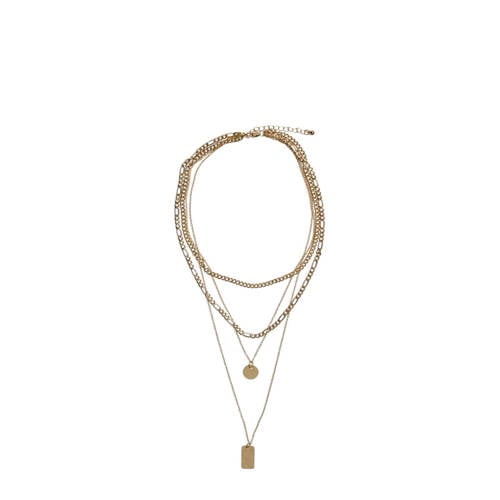 PIECES gelaagde ketting PCOKIA goudkleurig afbeelding