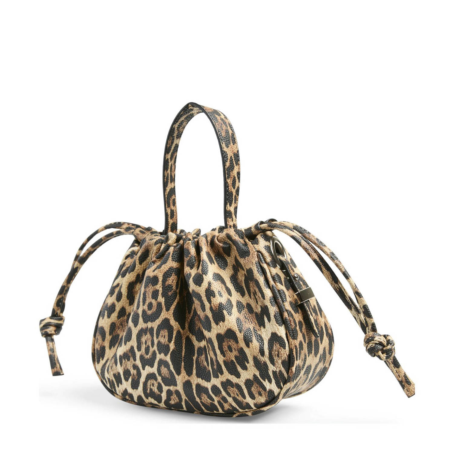 PIECES crossbody tas PCBALLOON met panterprint bruin