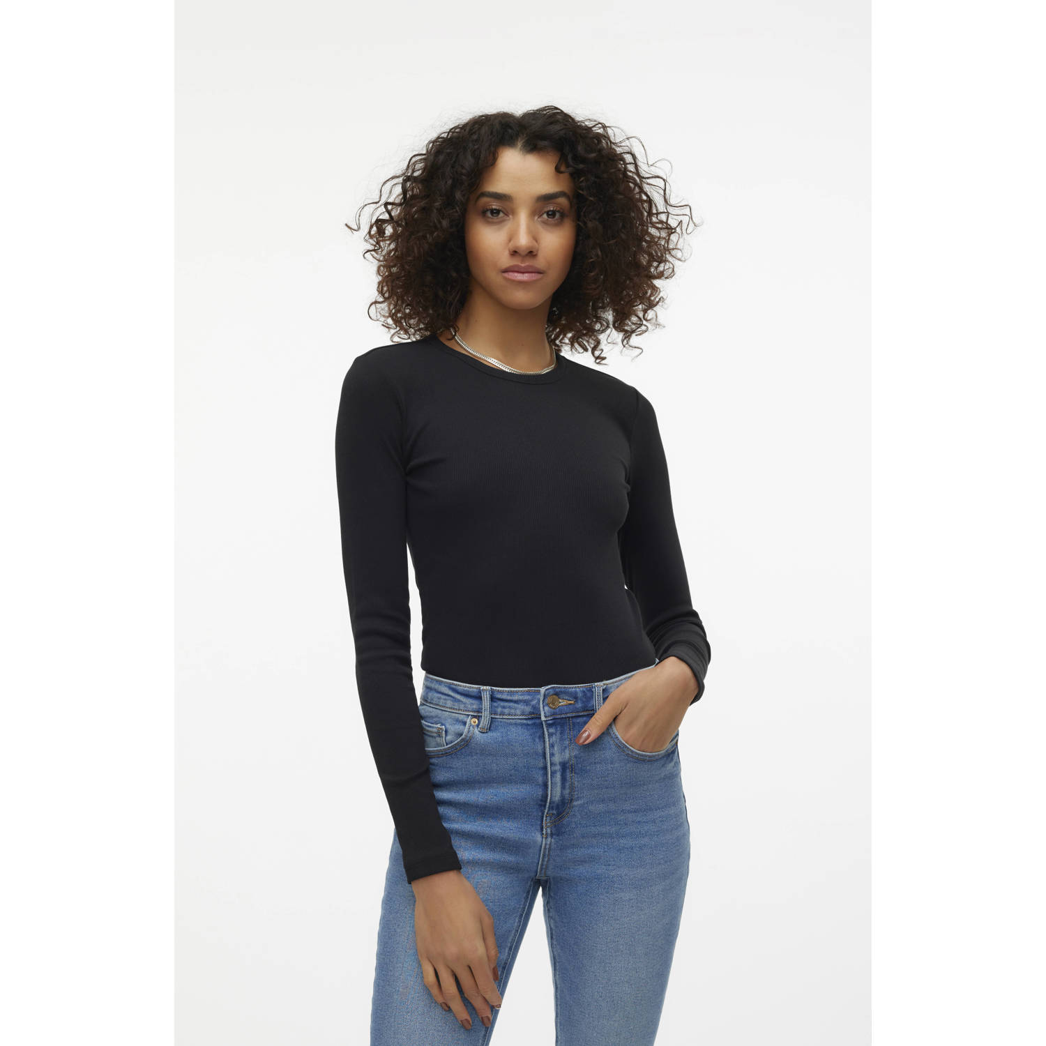VERO MODA top VMCHLOE zwart