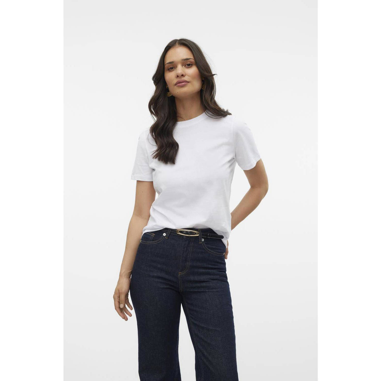 Vero Moda Shirt met korte mouwen VMPAULINA SS T-SHIRT GA JRS NOOS