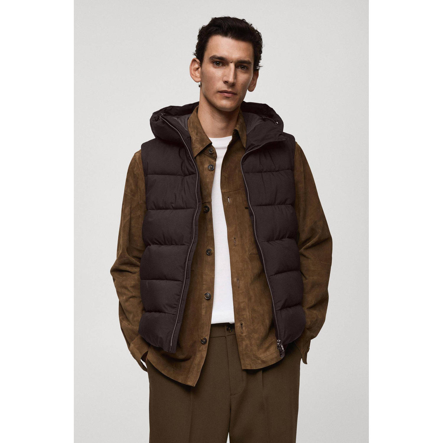 Mango Man bodywarmer bruin