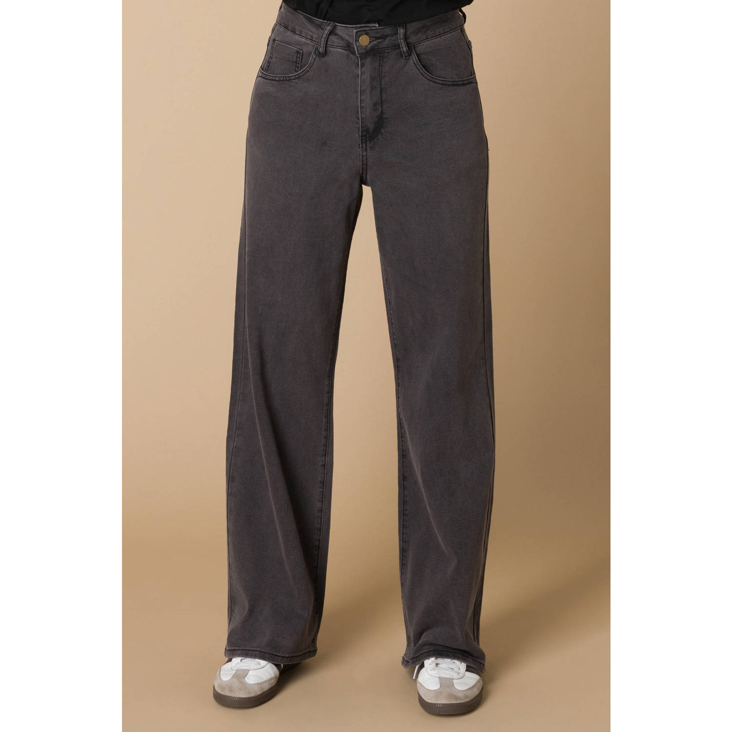 Ivy Beau straight leg jeans black denim
