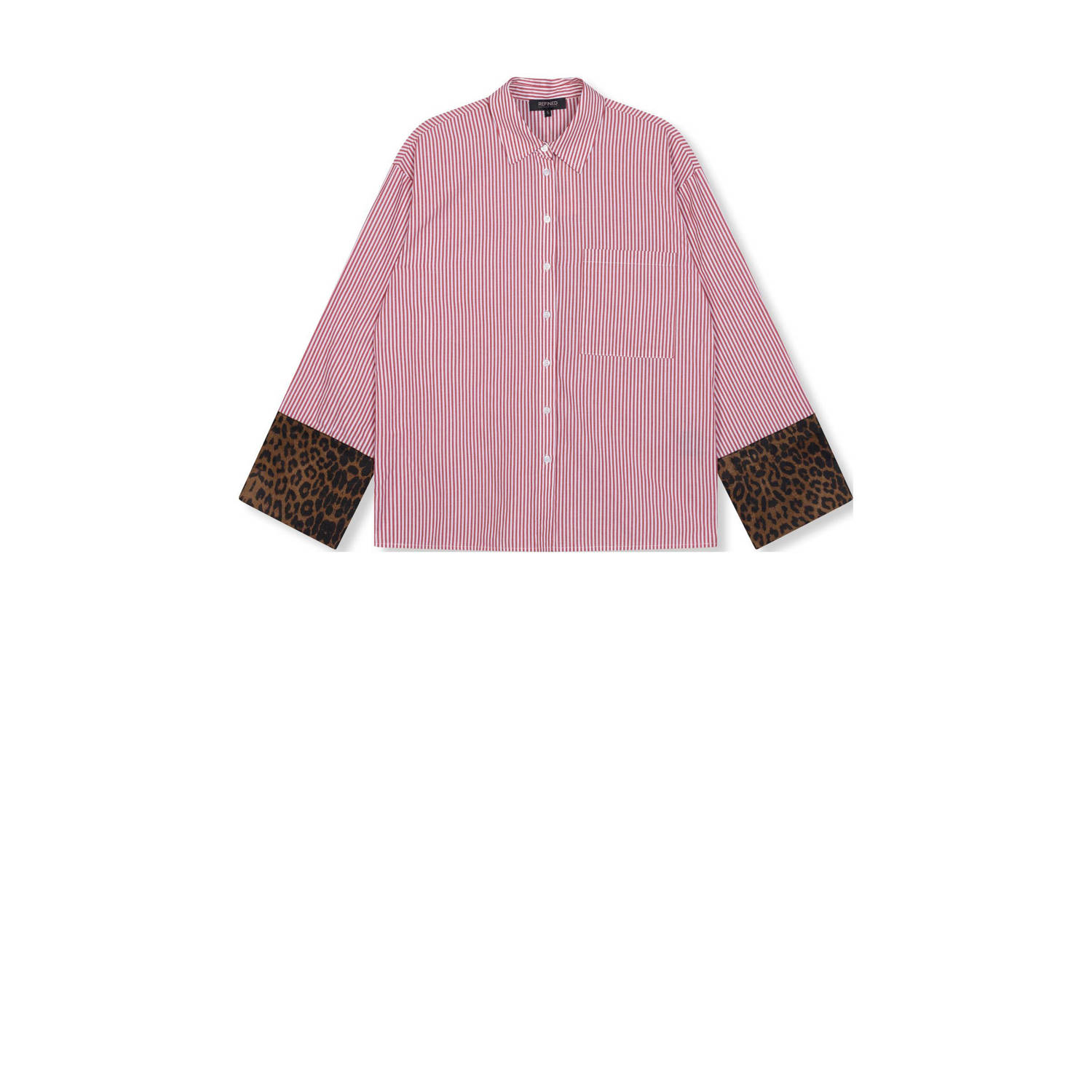 Refined Department gestreepte blouse Reese rood