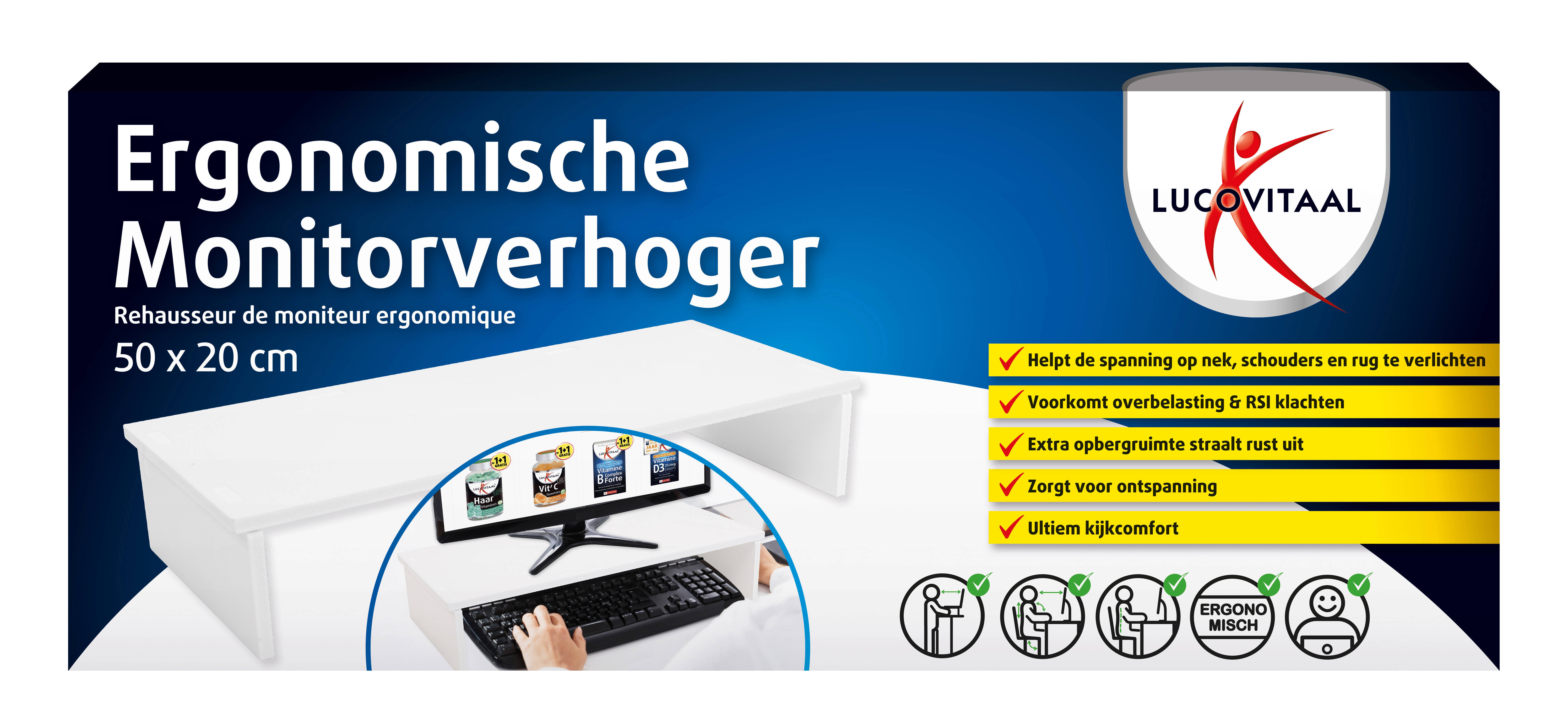 Lucovitaal Monitorverhoging Ergonomische | wehkamp