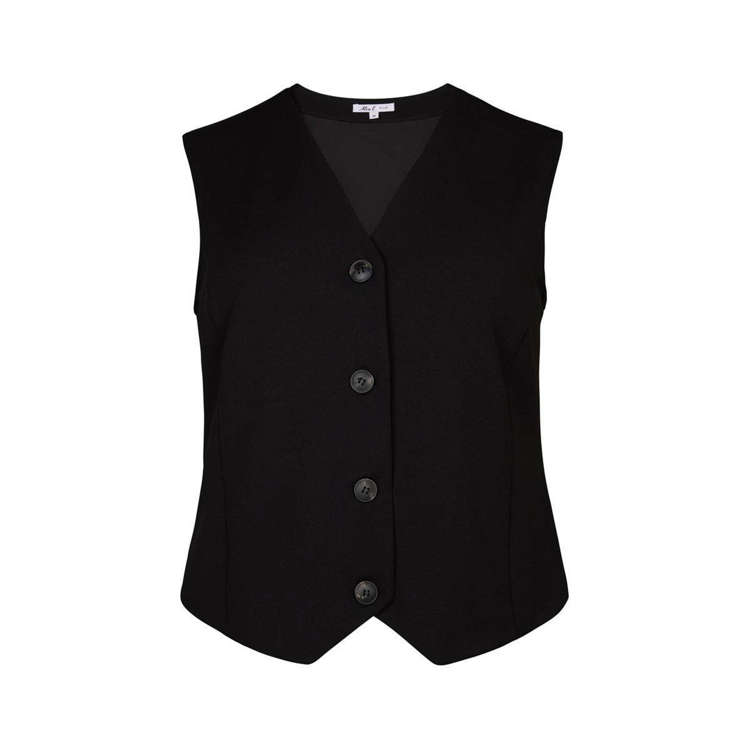 Miss Etam Plus gilet Valeria zwart