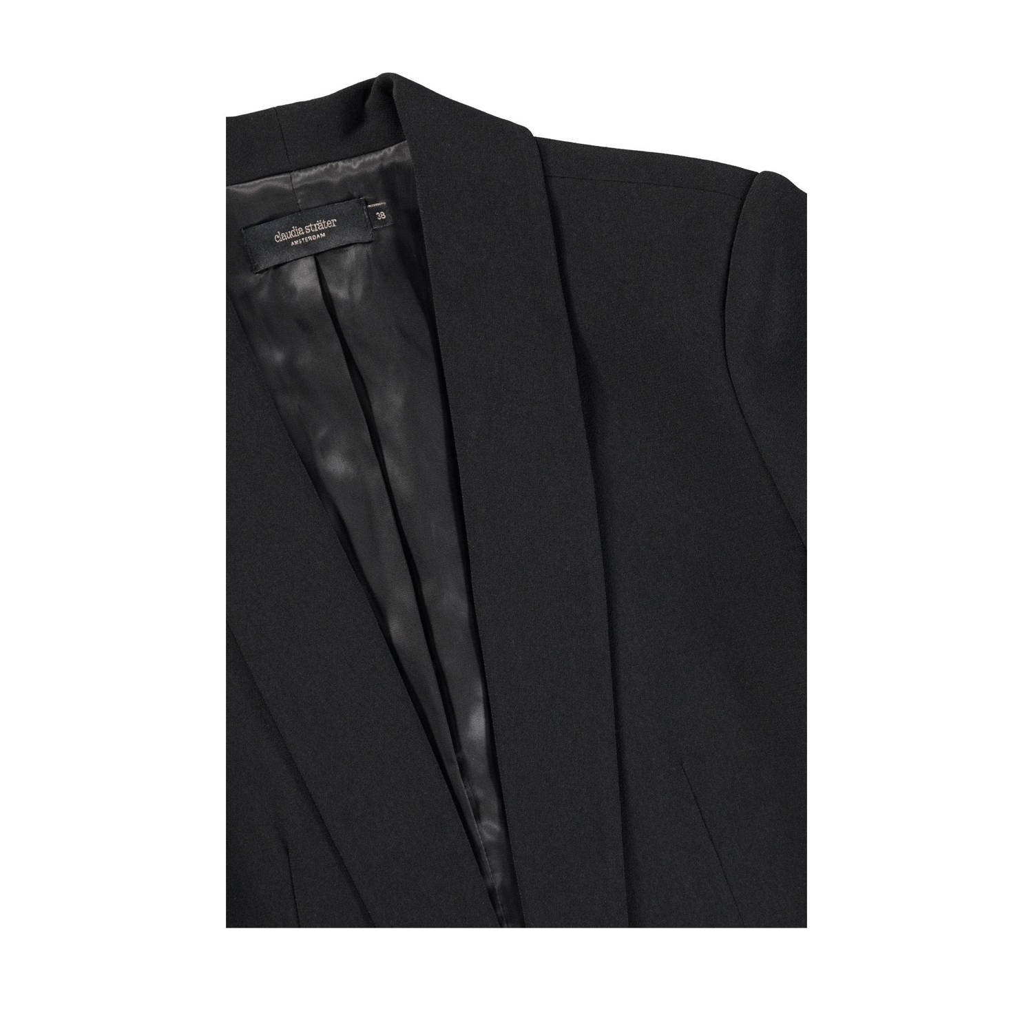 Claudia Sträter CLAUDIA BY CLAUDIA STRÄTER rechtvallende blazer zwart