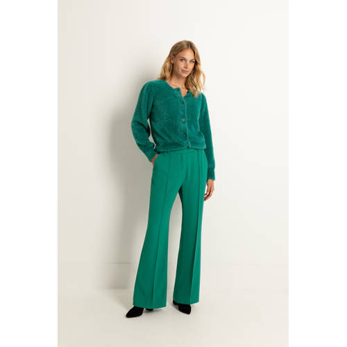 CLAUDIA BY CLAUDIA STRÄTER straight fit broek groen afbeelding