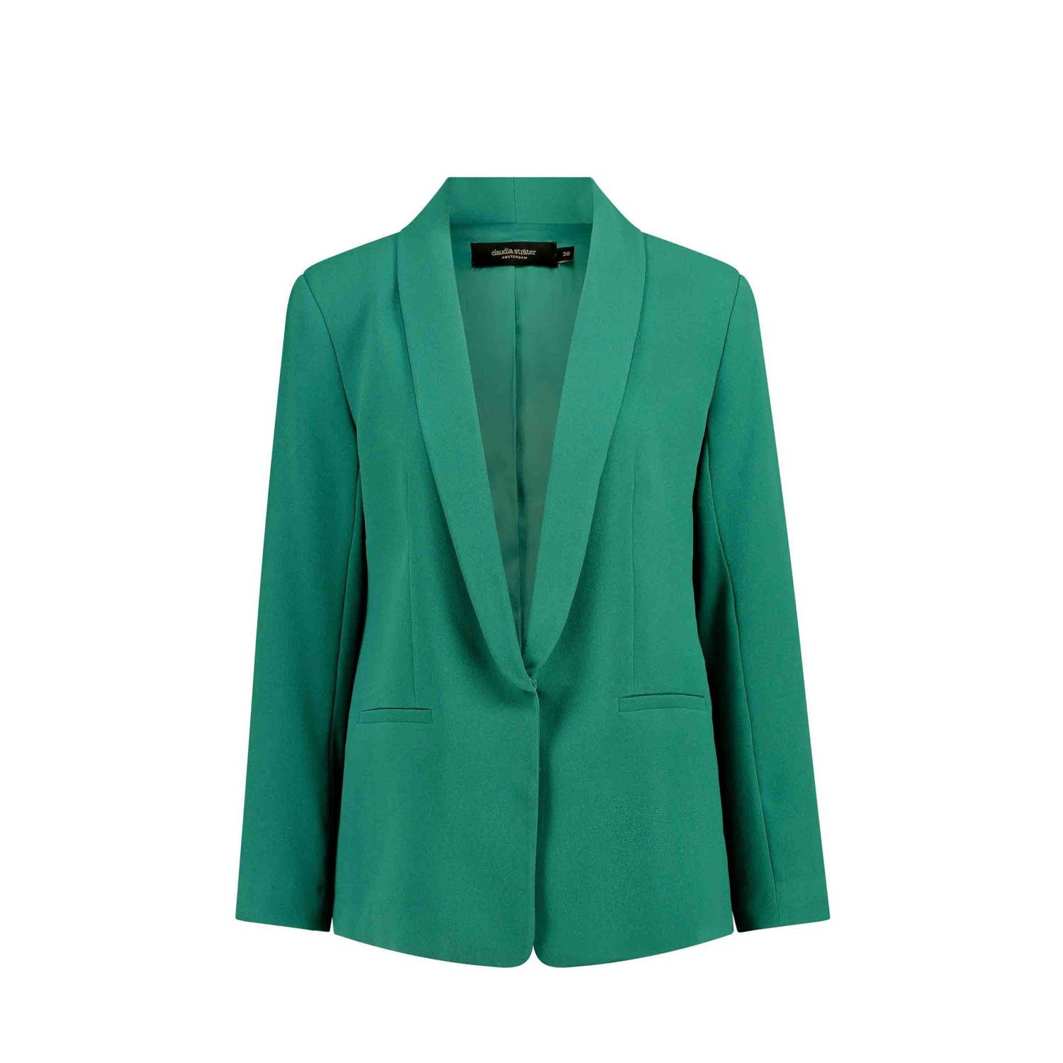 Claudia Sträter CLAUDIA BY CLAUDIA STRÄTER rechtvallende blazer groen