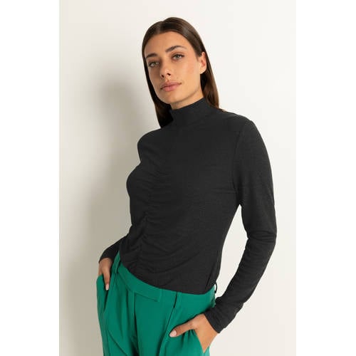 CLAUDIA BY CLAUDIA STRÄTER top met col zwart afbeelding
