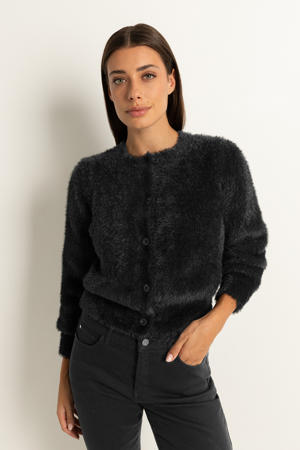 gebreid vest zwart