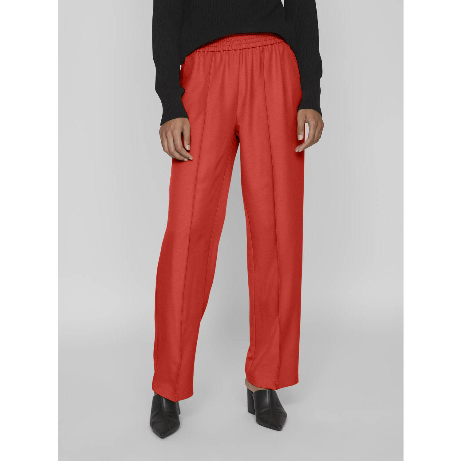 VILA wide leg pantalon VIWINNIE rood