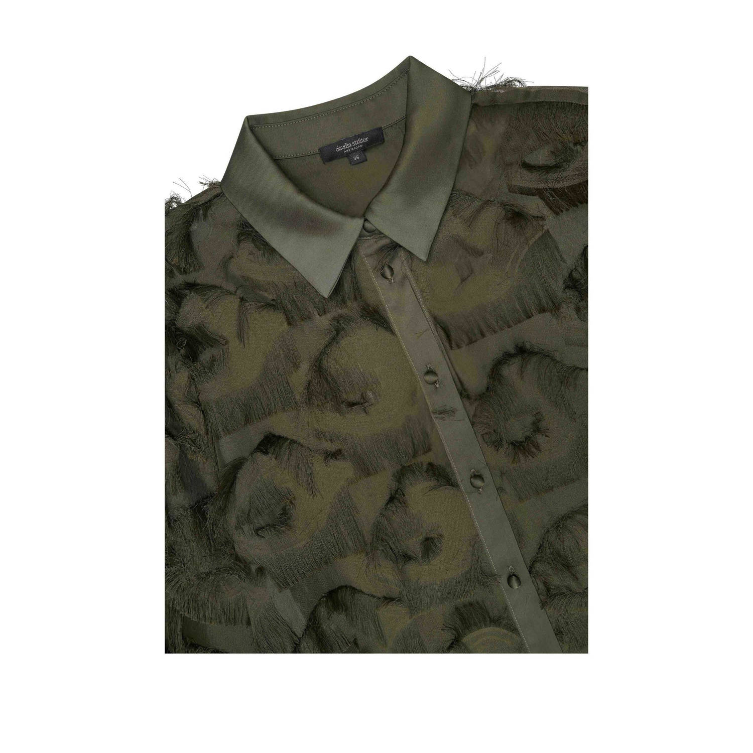Claudia Sträter blouse donkergroen
