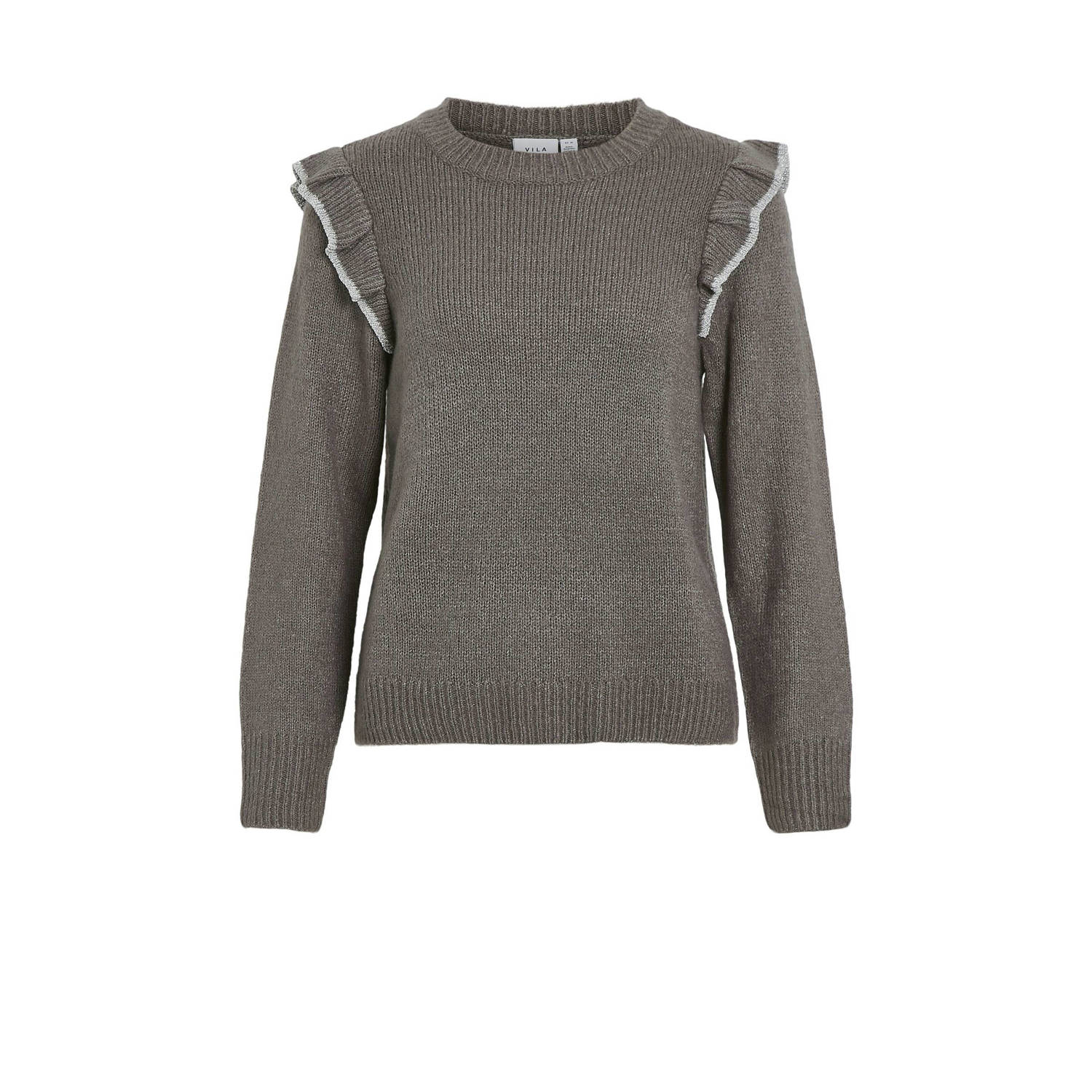 Vila Gebreide pullover met ruches model 'NANZYL'
