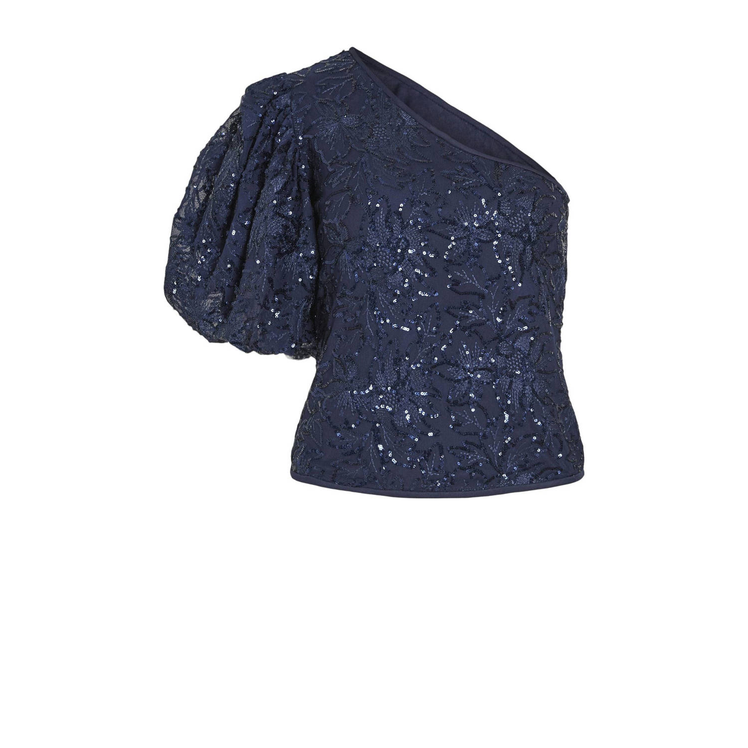 VILA one shoulder top VICELESTE marine