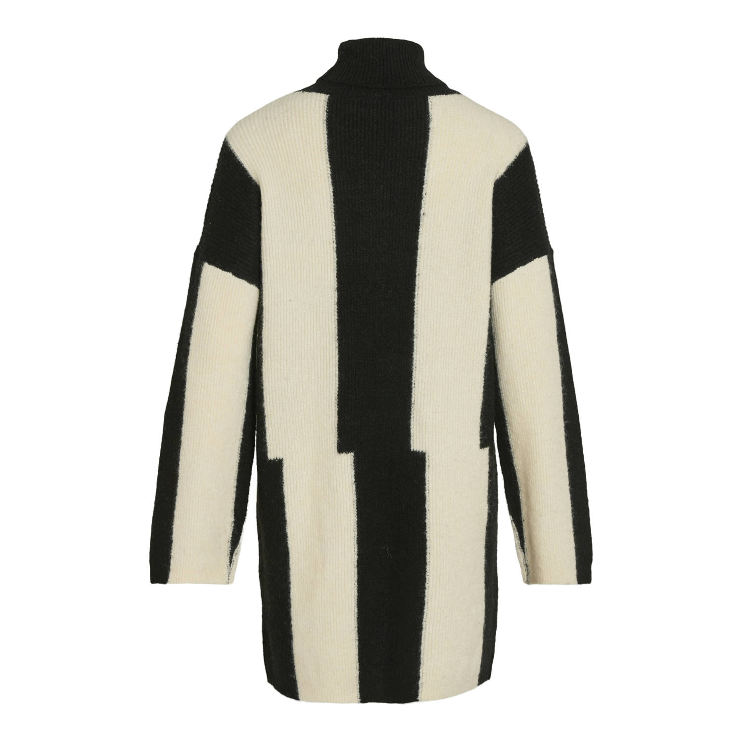VILA jurk VISIGNE met all over print zwart ecru